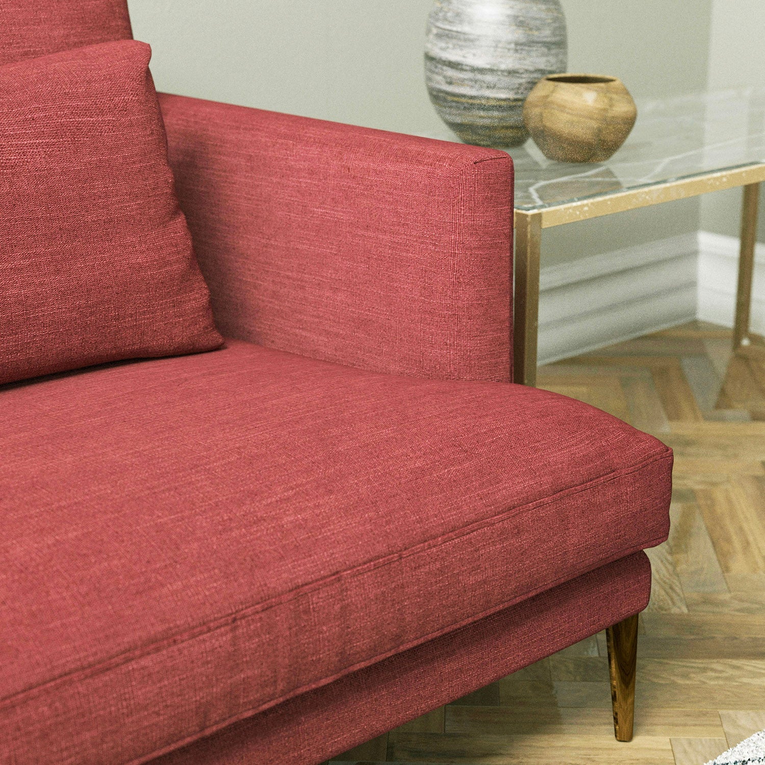 Linwood Luna Cranberry FR Made to Measure Curtains
