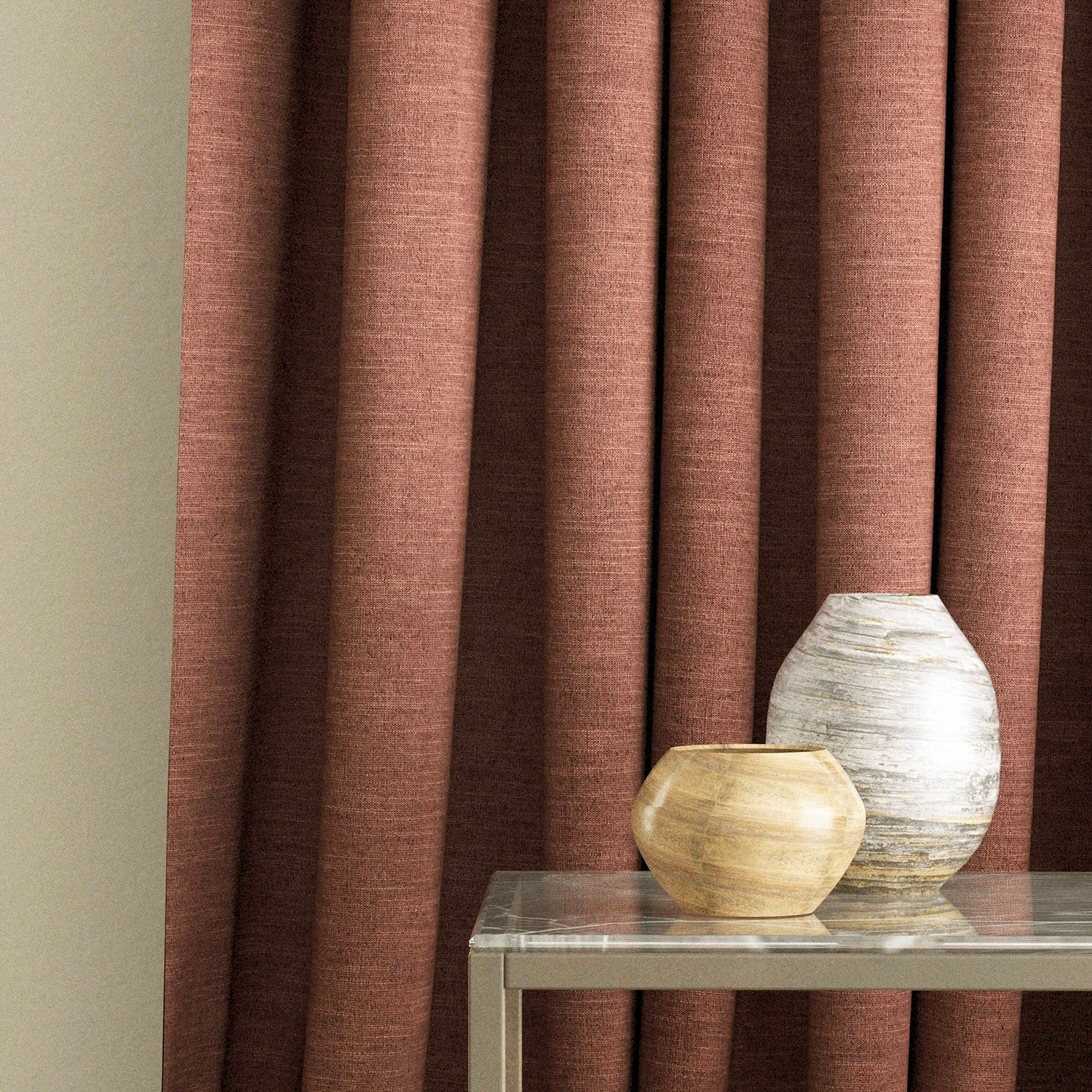 Linwood Luna Wild Rose Made to Measure Curtains