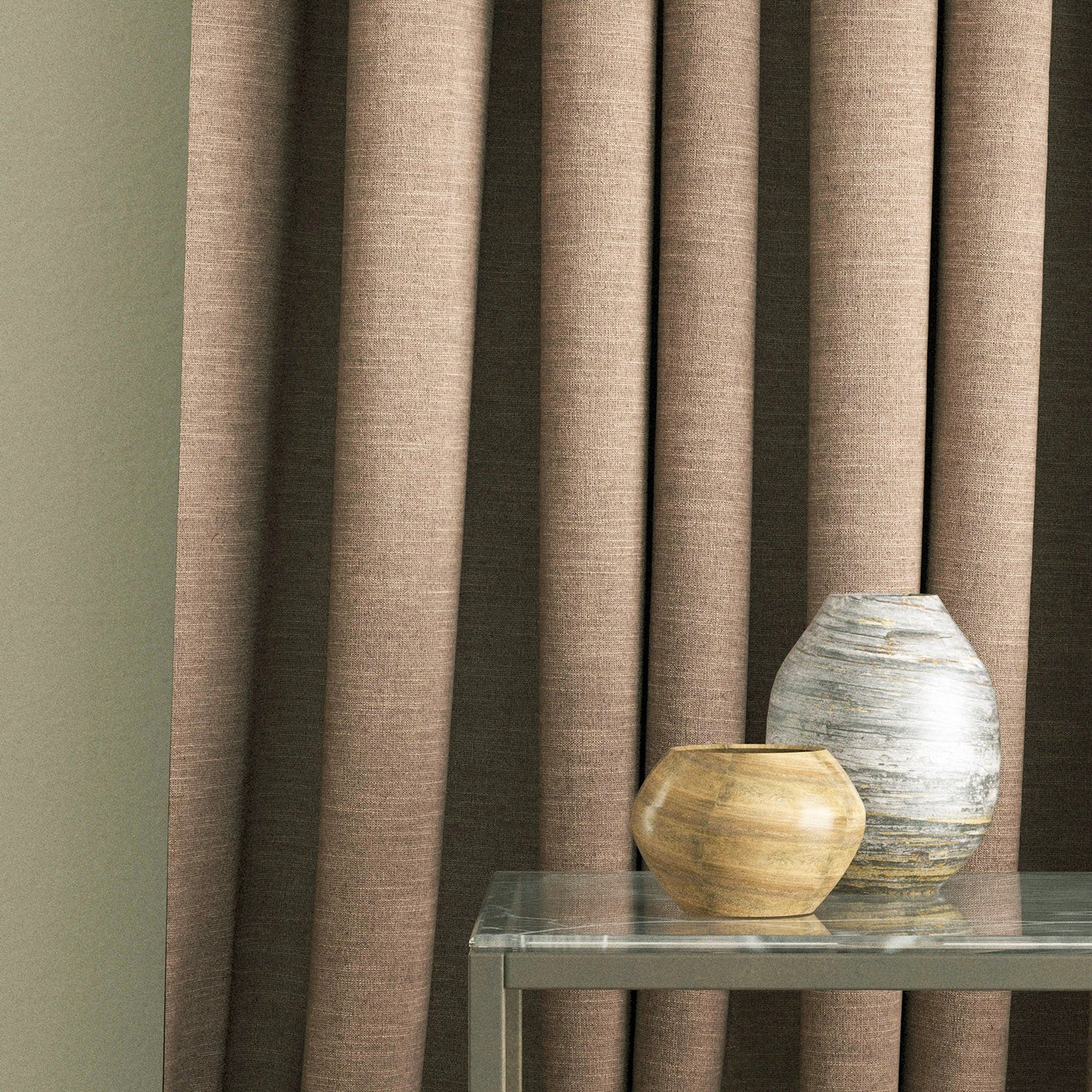Linwood Luna Mink Made to Measure Curtains