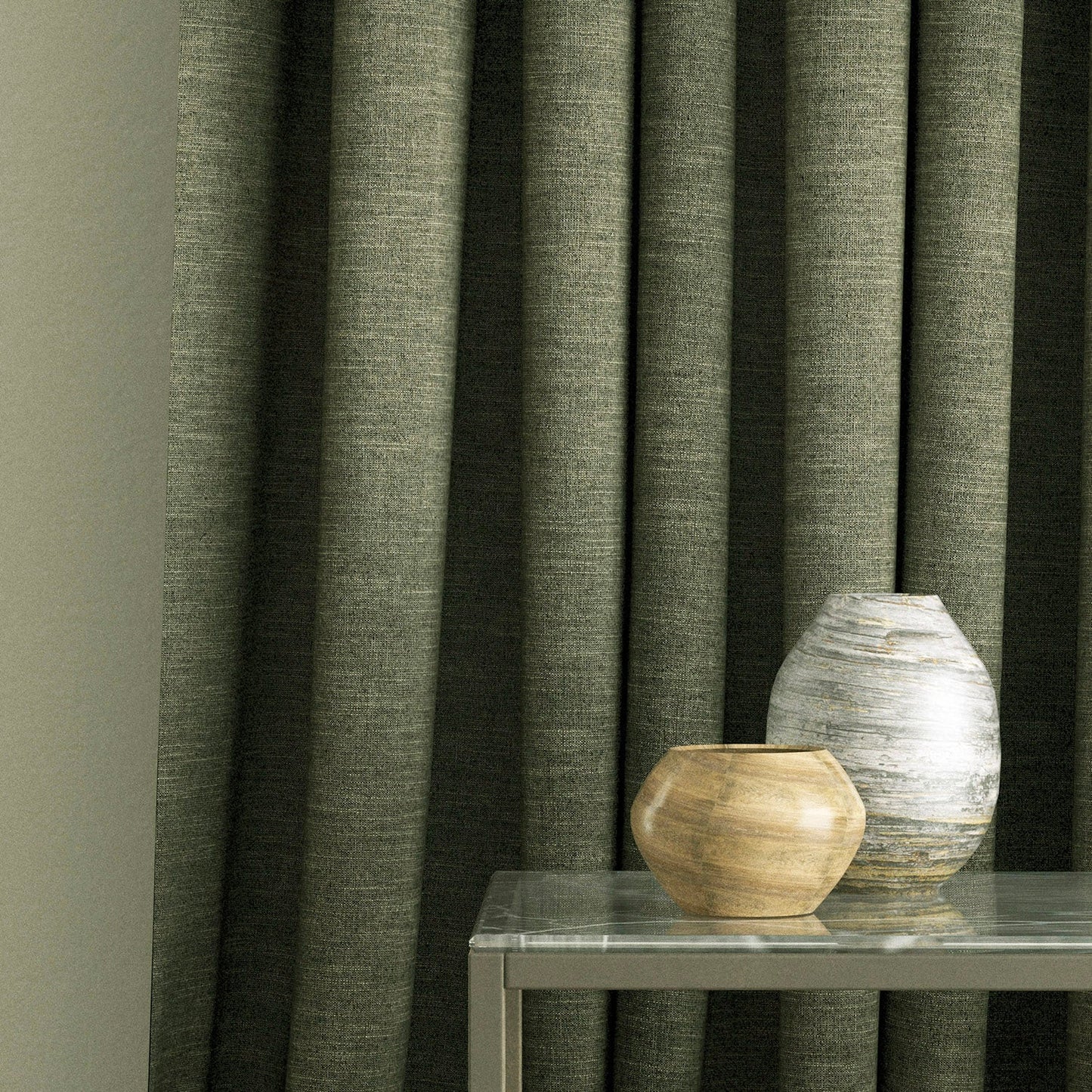 Linwood Luna Moss Made to Measure Curtains