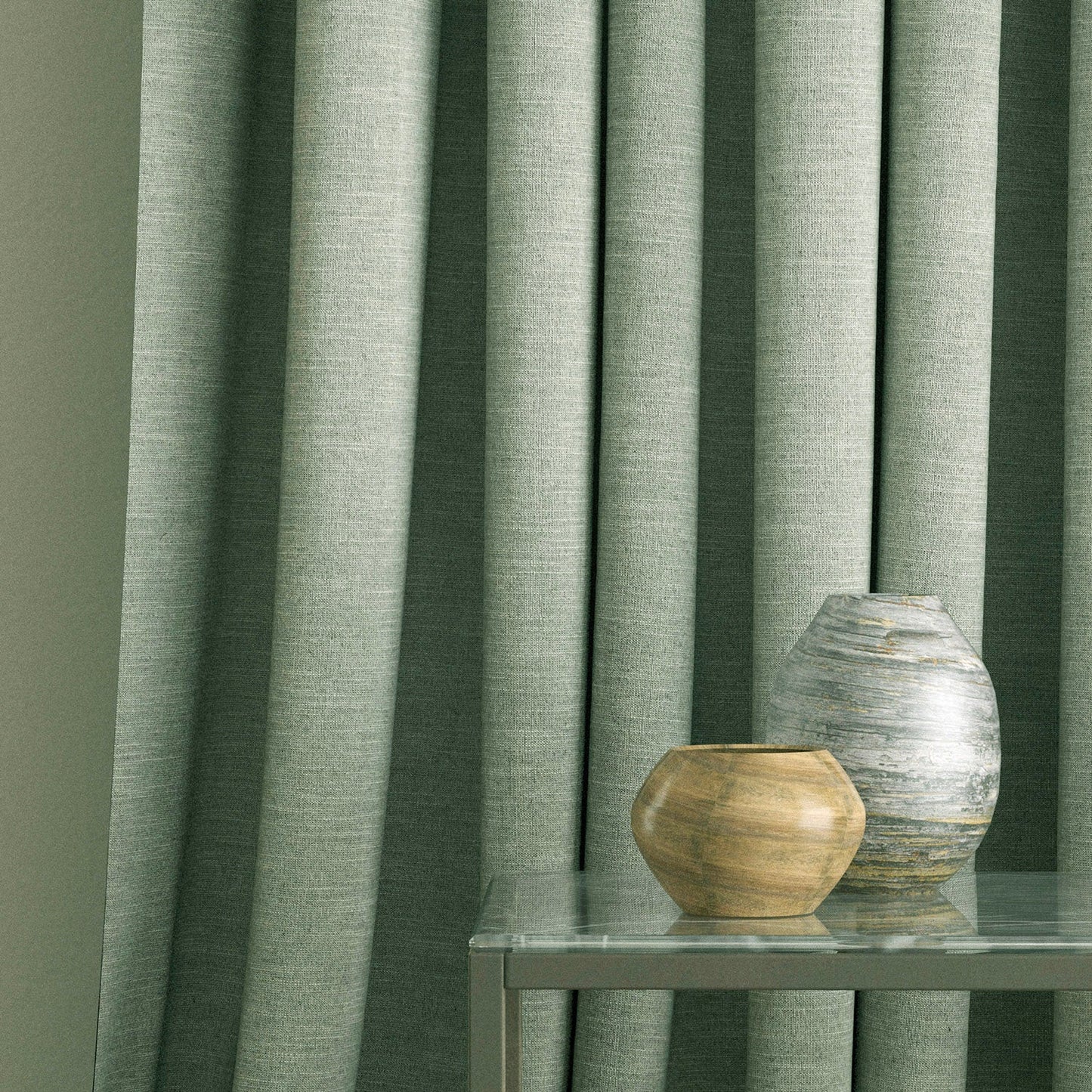 Linwood Luna Celadon Made to Measure Curtains