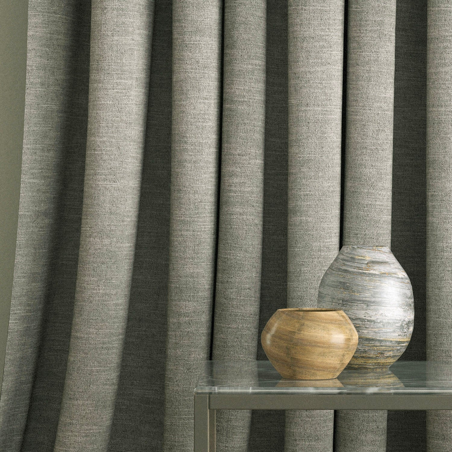Linwood Luna Slate Made to Measure Curtains