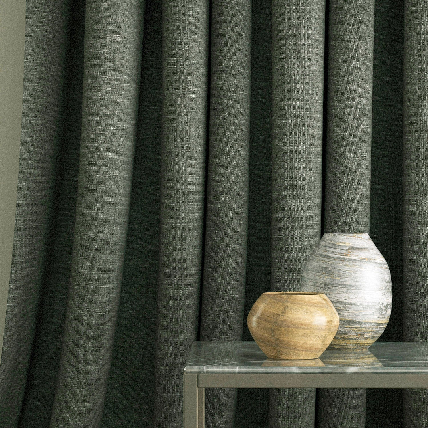 Linwood Luna Graphite FR Made to Measure Curtains