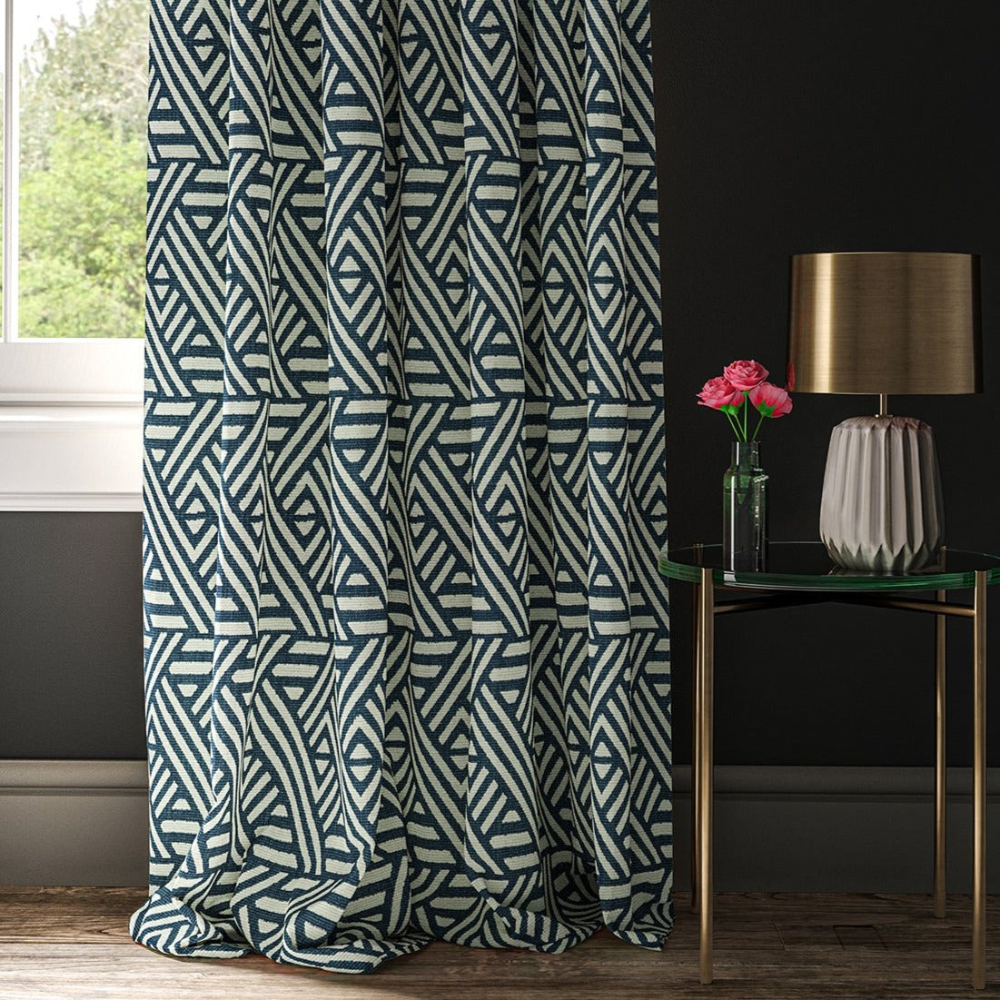 Linwood Pampas Ocean Made to Measure Curtains
