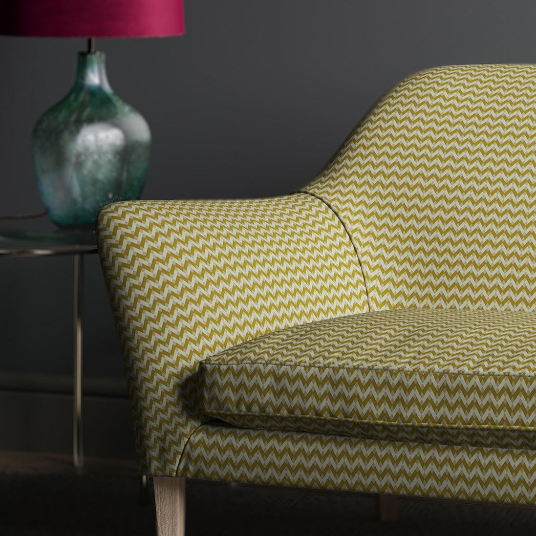 Linwood Bolero Yellow FR Made to Measure Curtains
