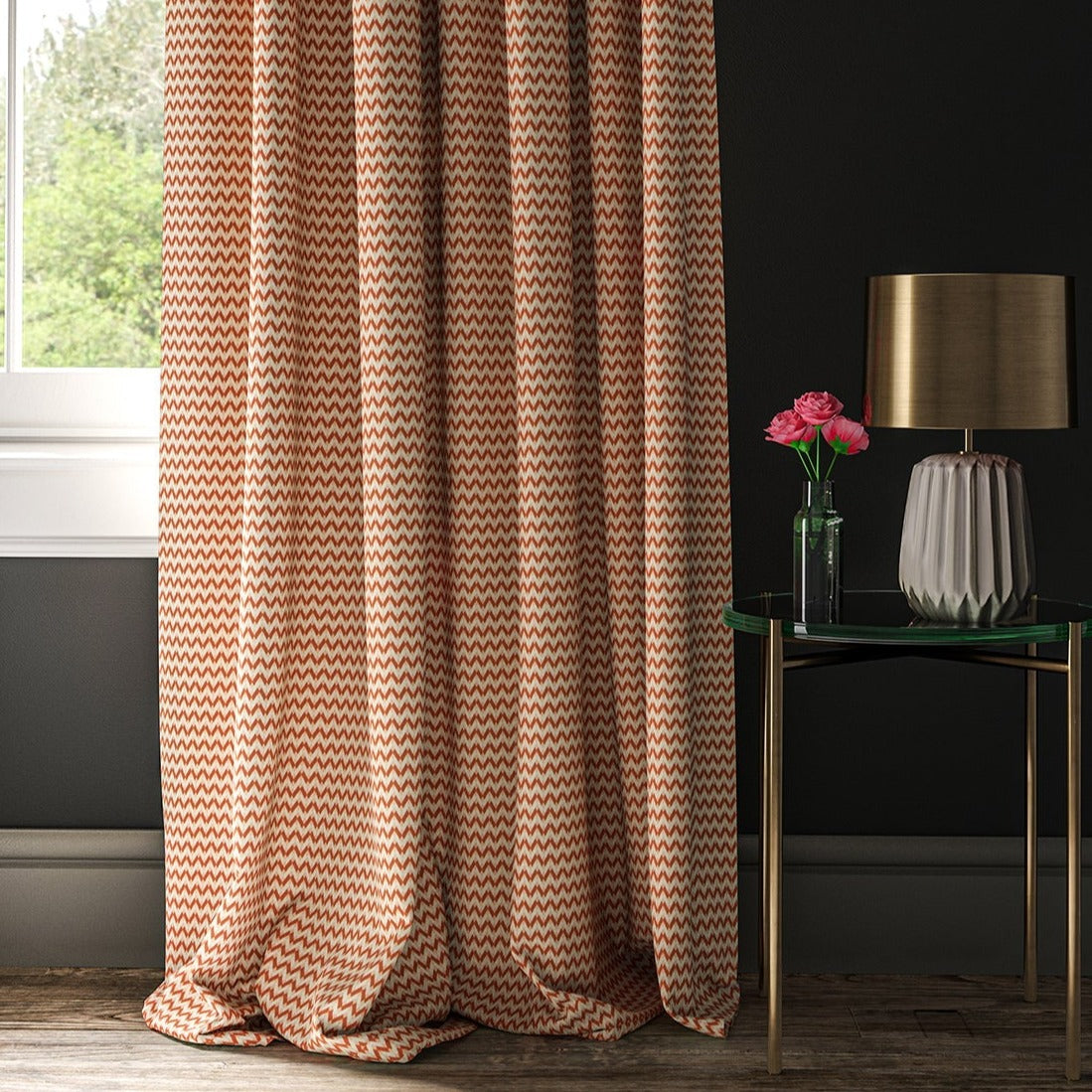 Linwood Bolero Spice FR Made to Measure Curtains