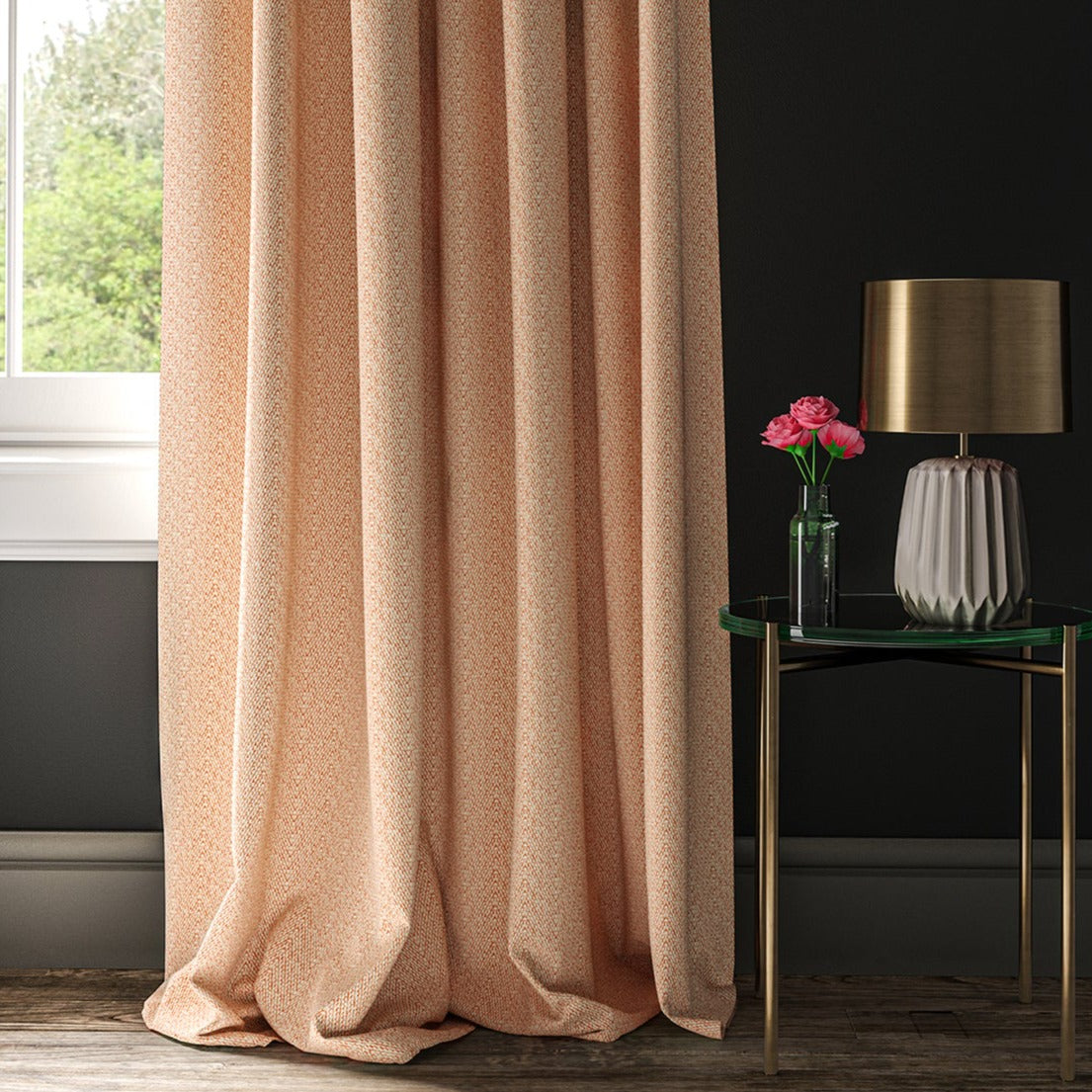 Linwood Salta Orange Made to Measure Curtains