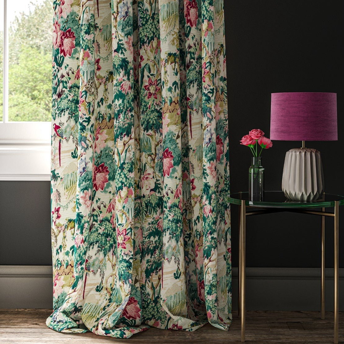 Linwood Jungle Rumble Parrot Made to Measure Curtains