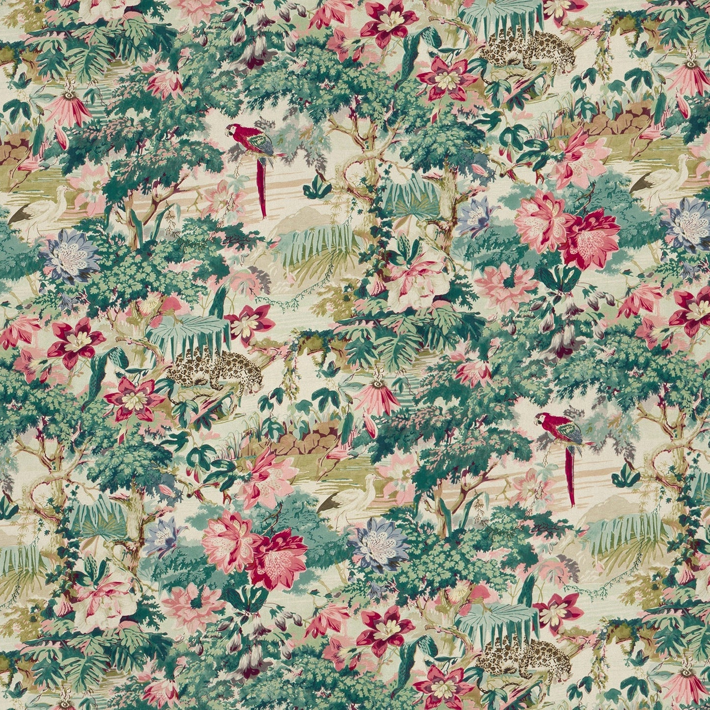 Linwood Jungle Rumble Parrot Made to Measure Curtains