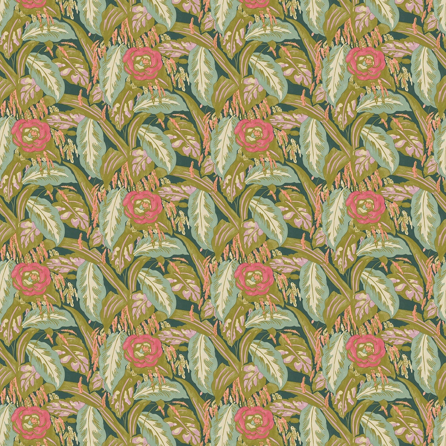 Linwood Les Fauves Olive FR Made to Measure Curtains