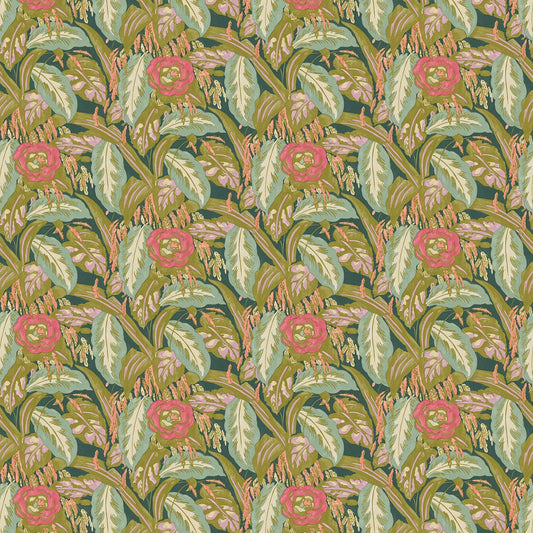 Linwood Les Fauves Olive FR Made to Measure Curtains