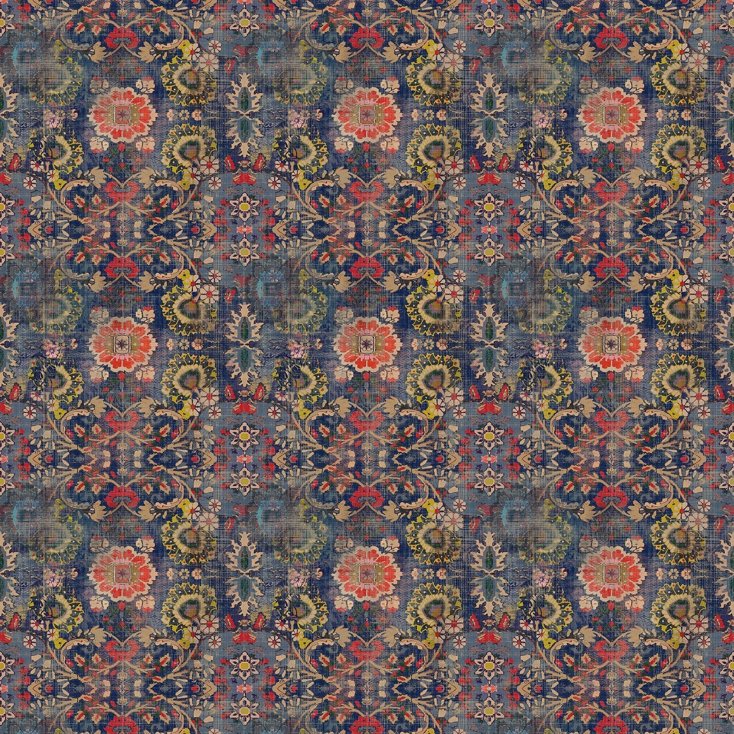 Linwood Genie Blue FR Made to Measure Curtains