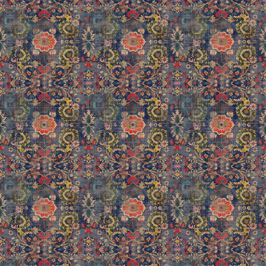 Linwood Genie Blue FR Made to Measure Curtains