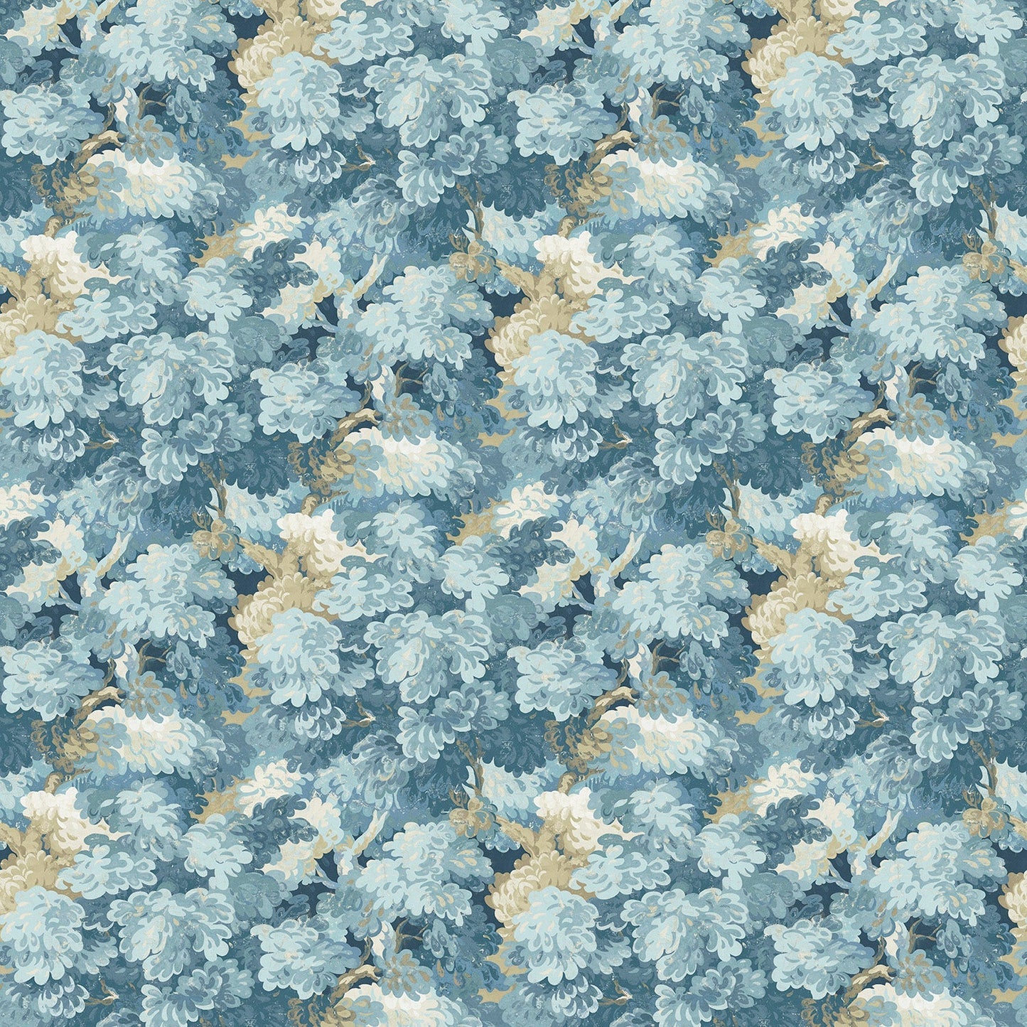 Linwood English Oak Cornflower FR Made to Measure Curtains