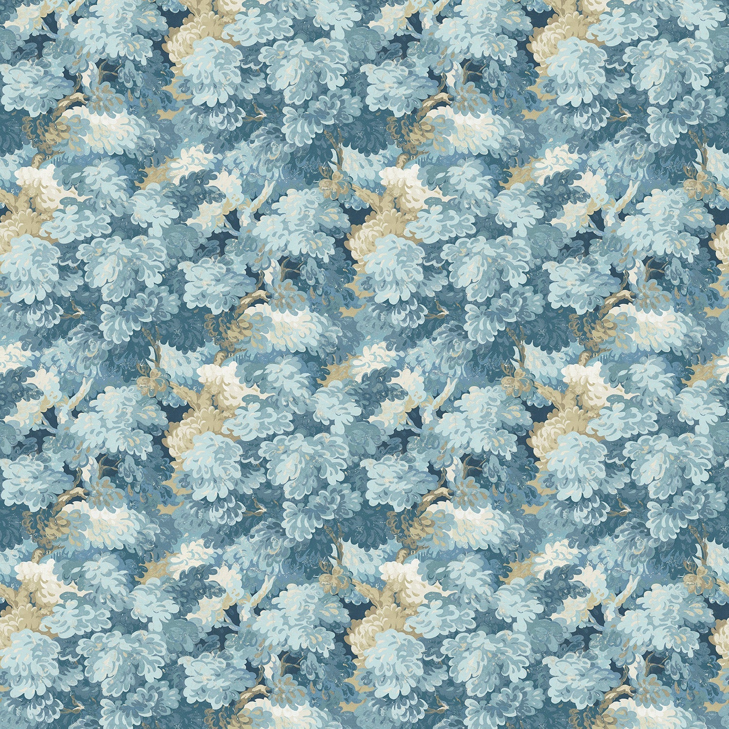 Linwood English Oak Cornflower FR Made to Measure Curtains