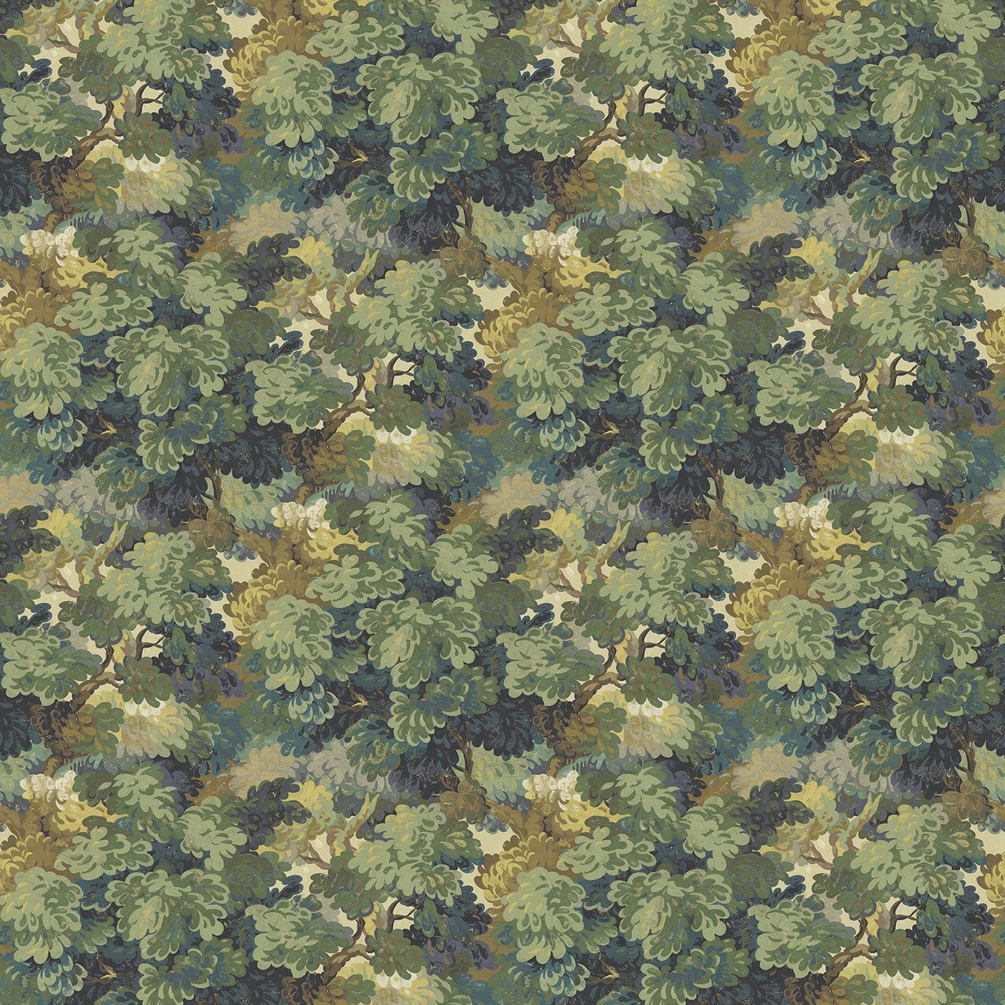 Linwood English Oak Leaf FR Made to Measure Curtains