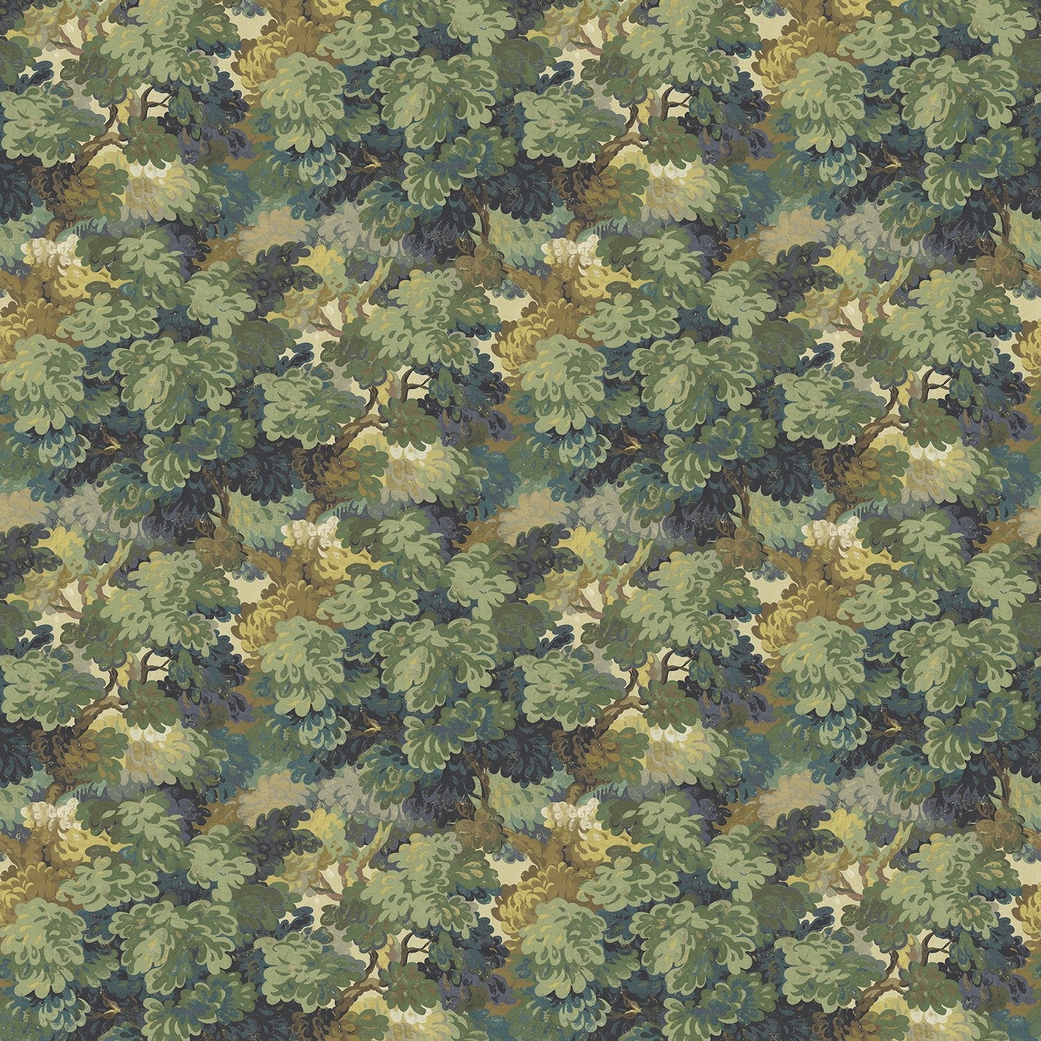 Linwood English Oak Leaf FR Made to Measure Curtains