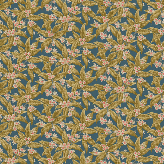 Linwood Loseley Velvet Airforce Blue FR Made to Measure Curtains