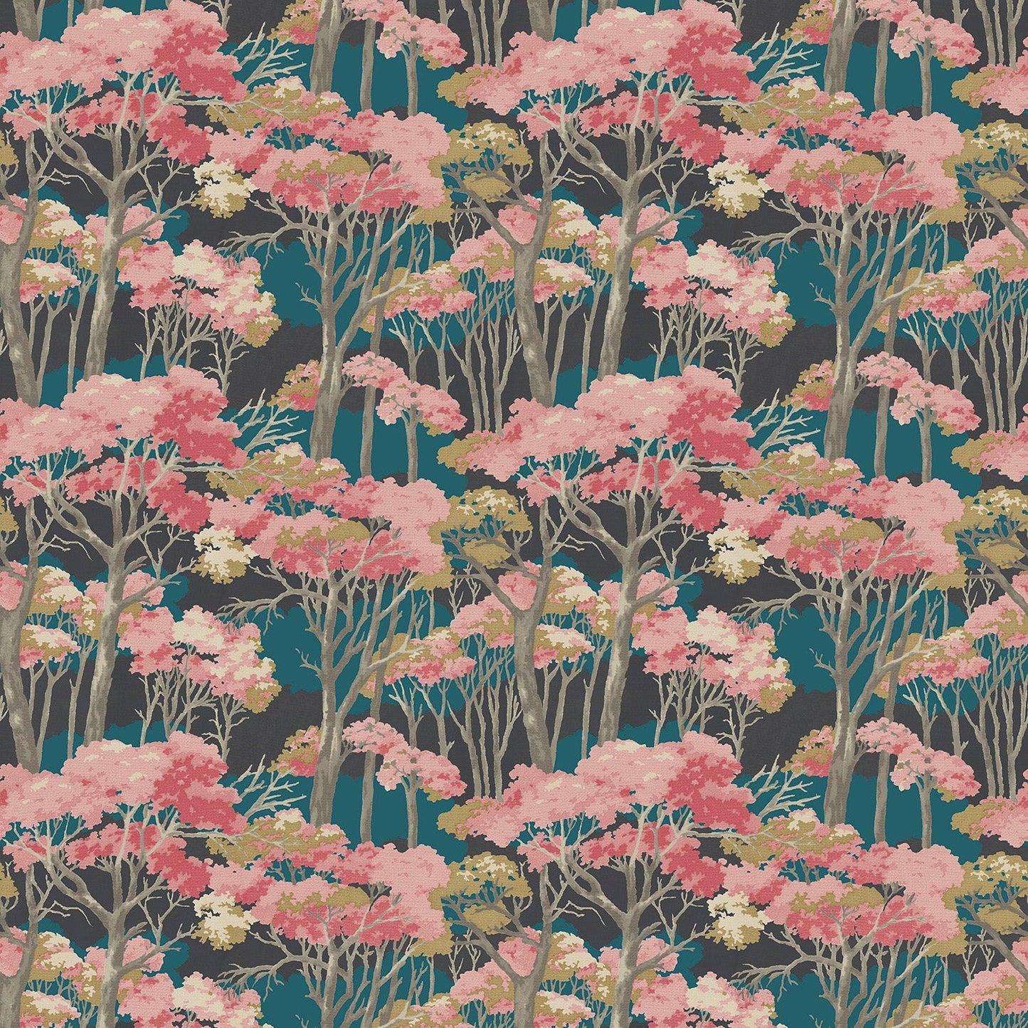 Linwood Arboreal Cerise FR Made to Measure Curtains