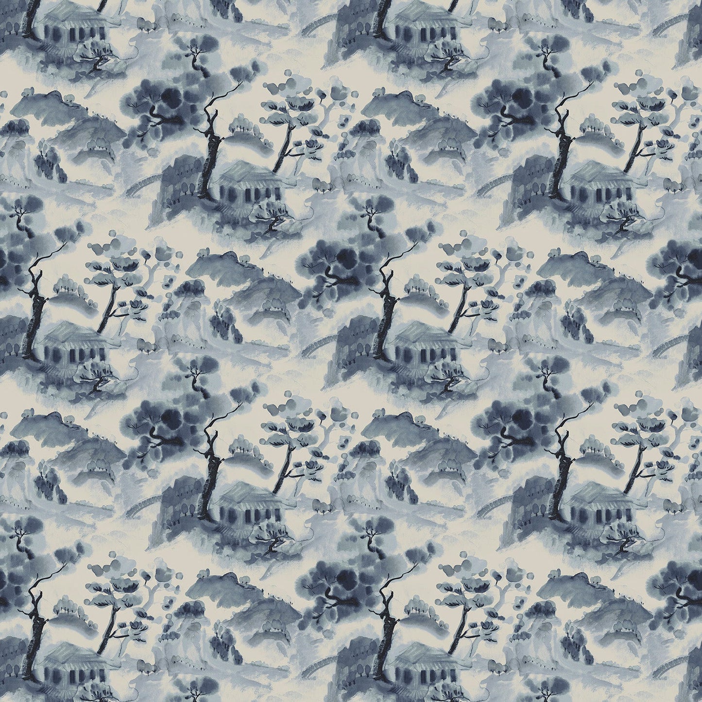 Linwood Mountain Retreat Ink FR Made to Measure Curtains