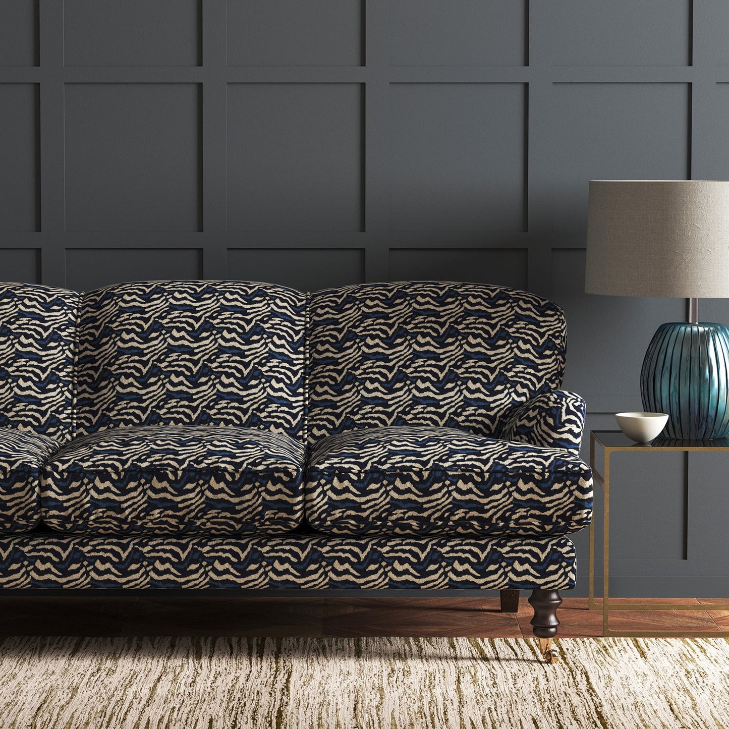Linwood Wild Navy FR Made to Measure Curtains