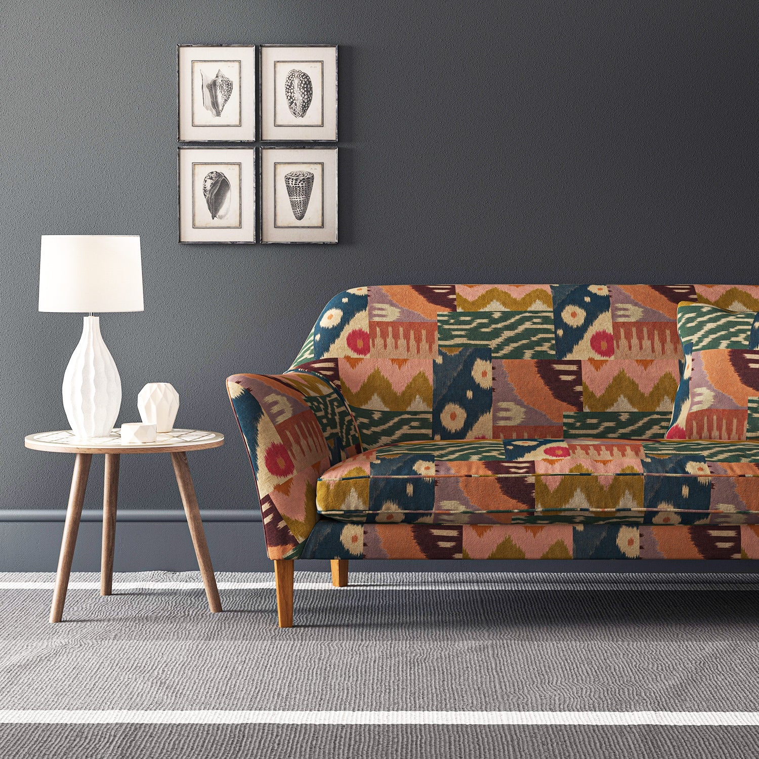 Linwood Java Lotus FR Made to Measure Curtains