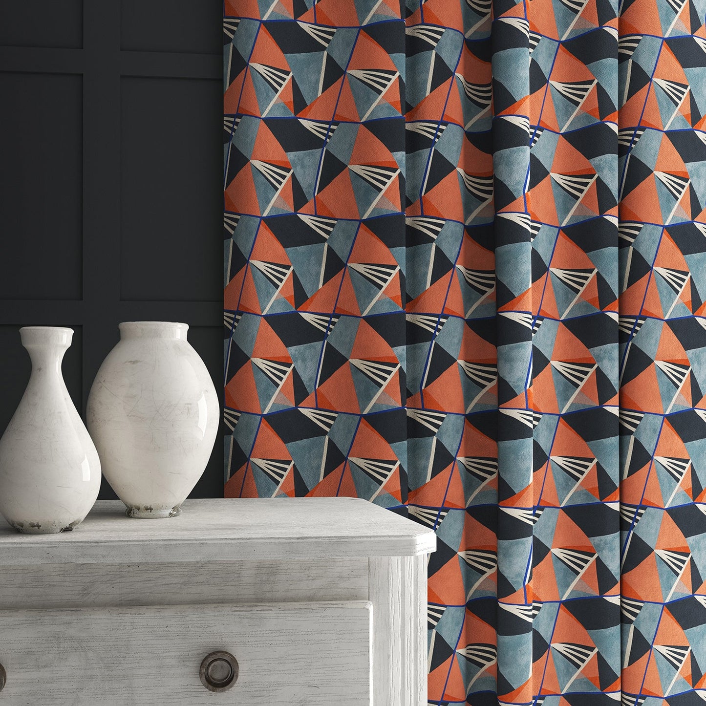 Linwood Gem Earth FR Made to Measure Curtains