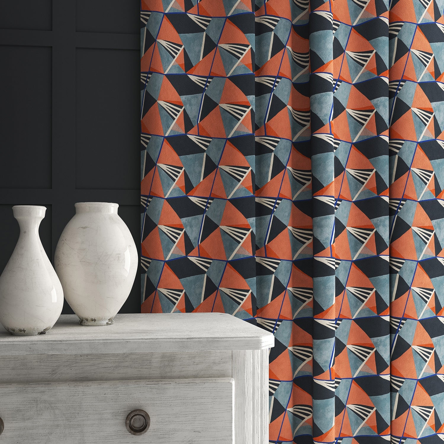 Linwood Gem Earth FR Made to Measure Curtains