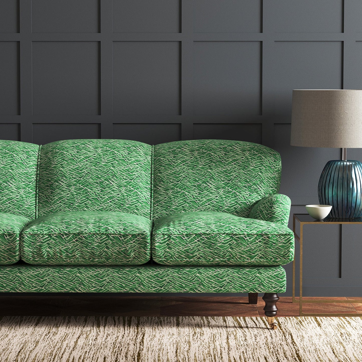 Linwood Kerplunk Emerald FR Made to Measure Curtains