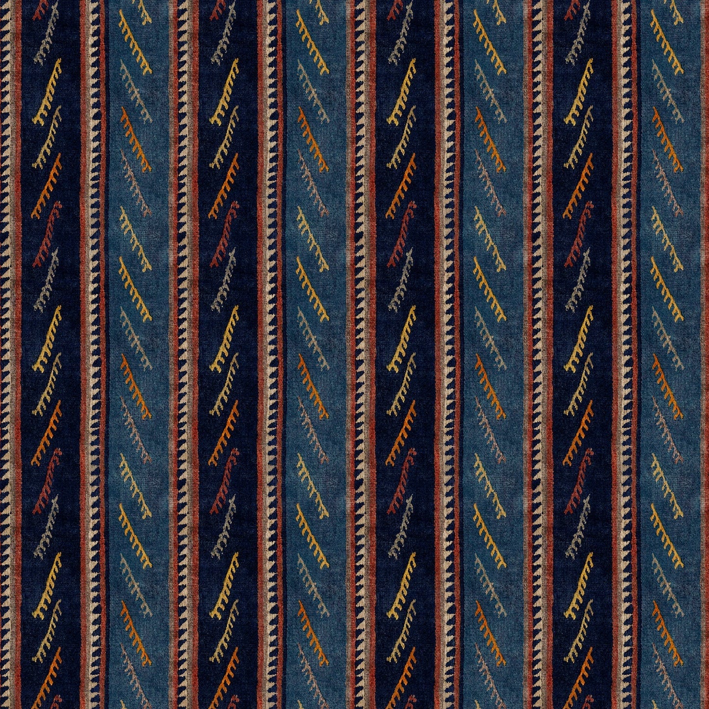 Linwood Hi Ho Silver Navy FR Made to Measure Curtains
