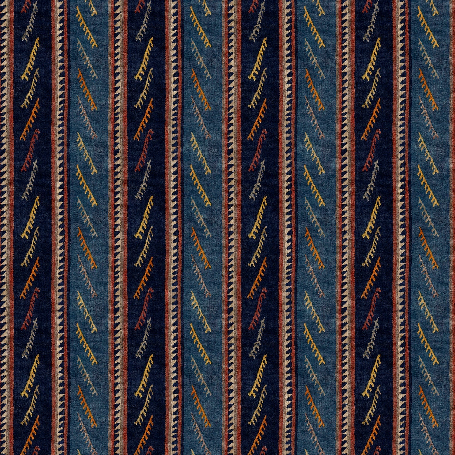 Linwood Hi Ho Silver Navy FR Made to Measure Curtains