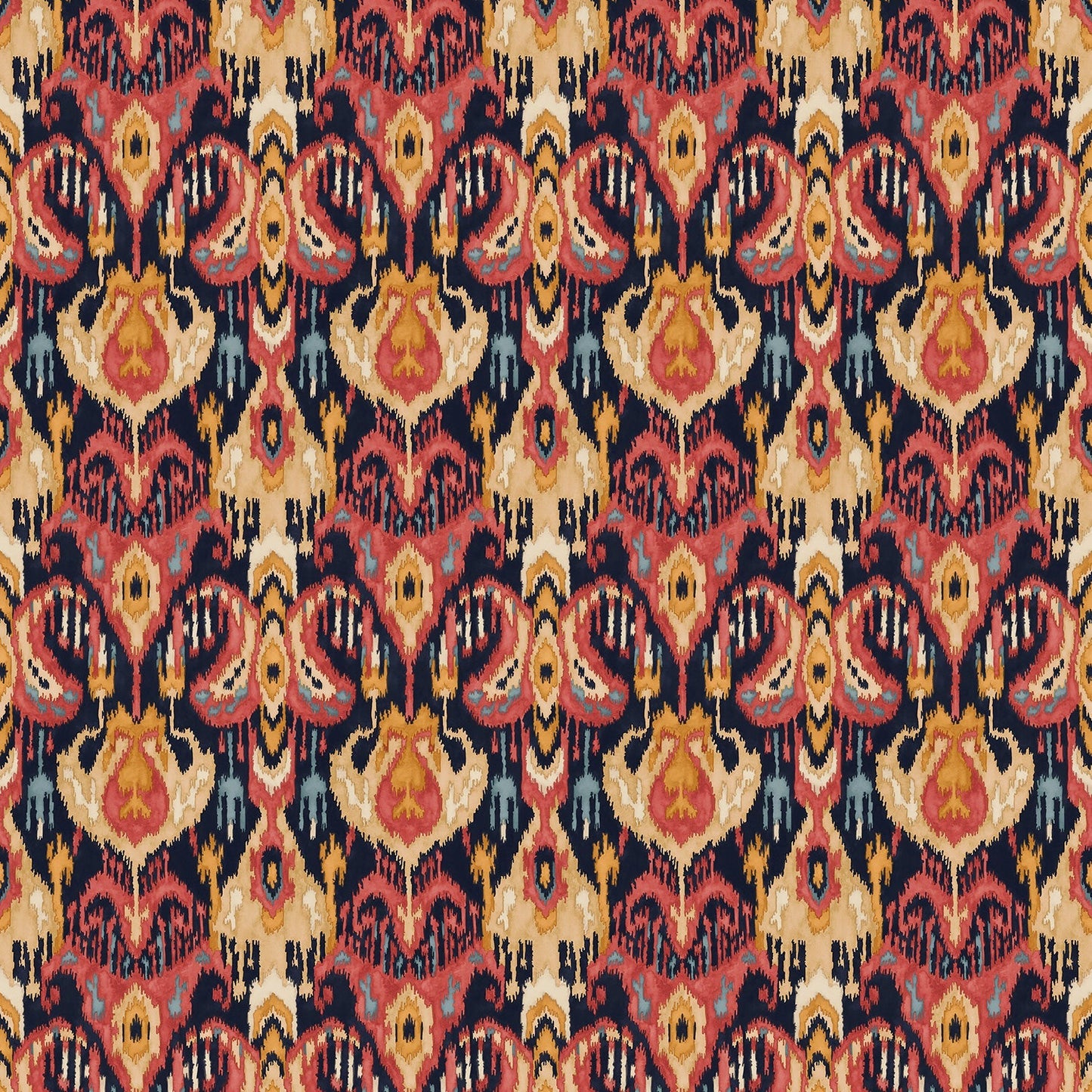 Linwood Bukhara Saffron FR Made to Measure Curtains