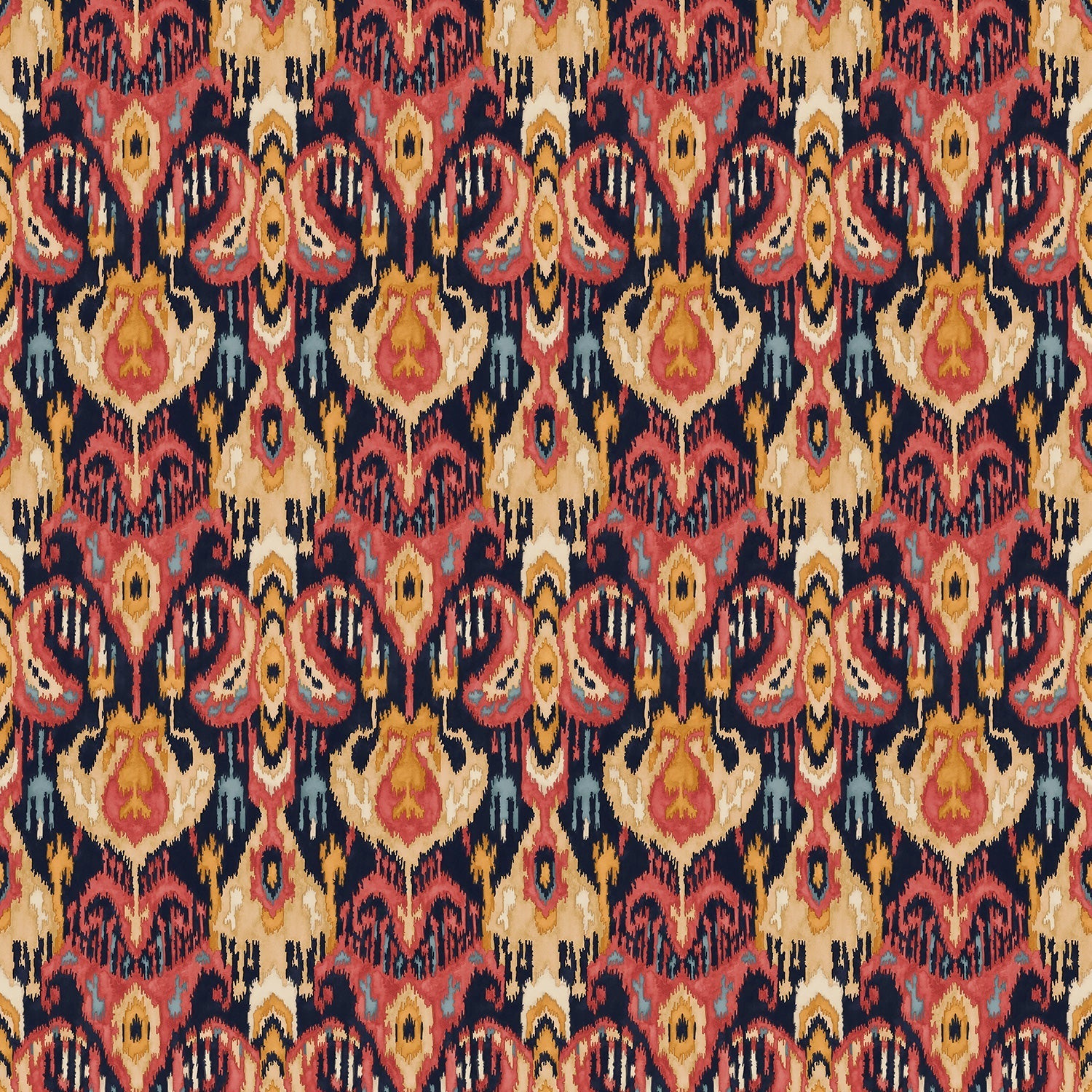 Linwood Bukhara Saffron FR Made to Measure Curtains