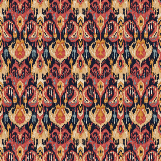 Linwood Bukhara Saffron FR Made to Measure Curtains