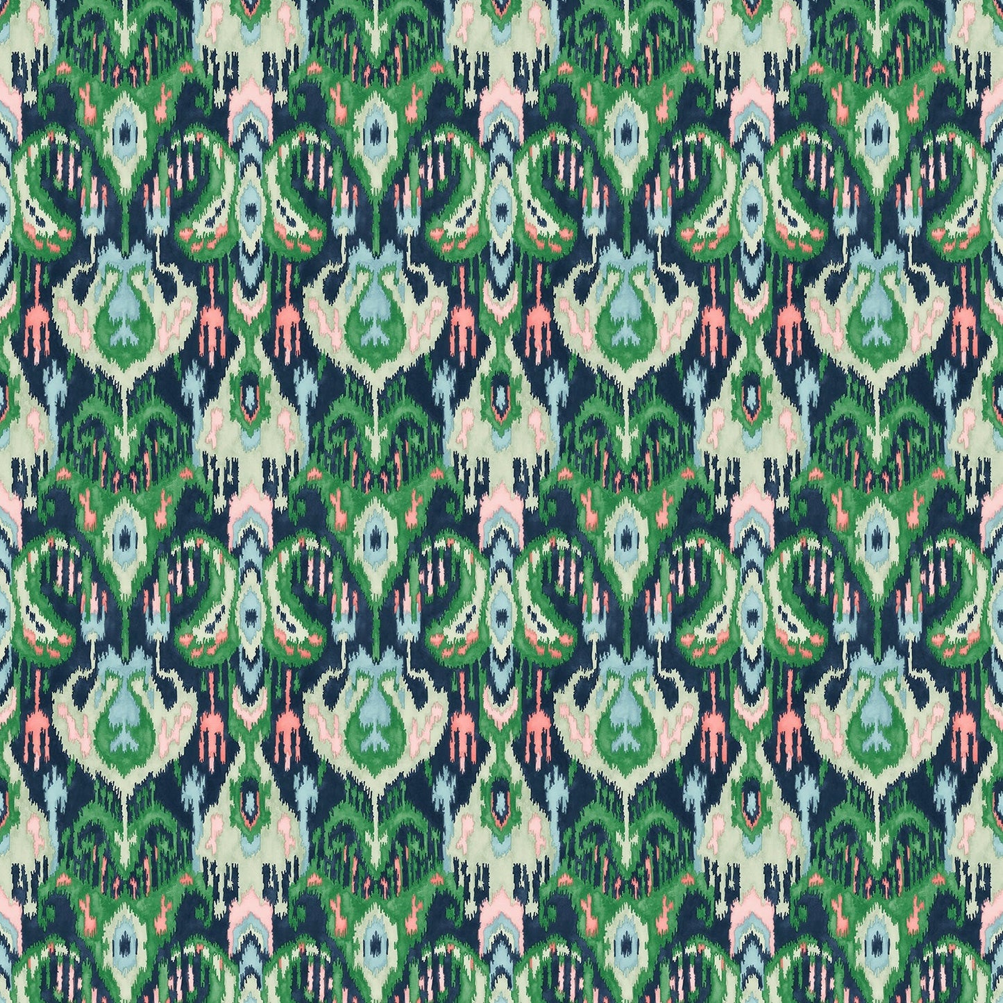 Linwood Bukhara Emerald FR Made to Measure Curtains