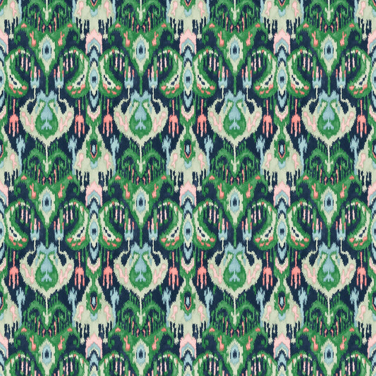 Linwood Bukhara Emerald FR Made to Measure Curtains