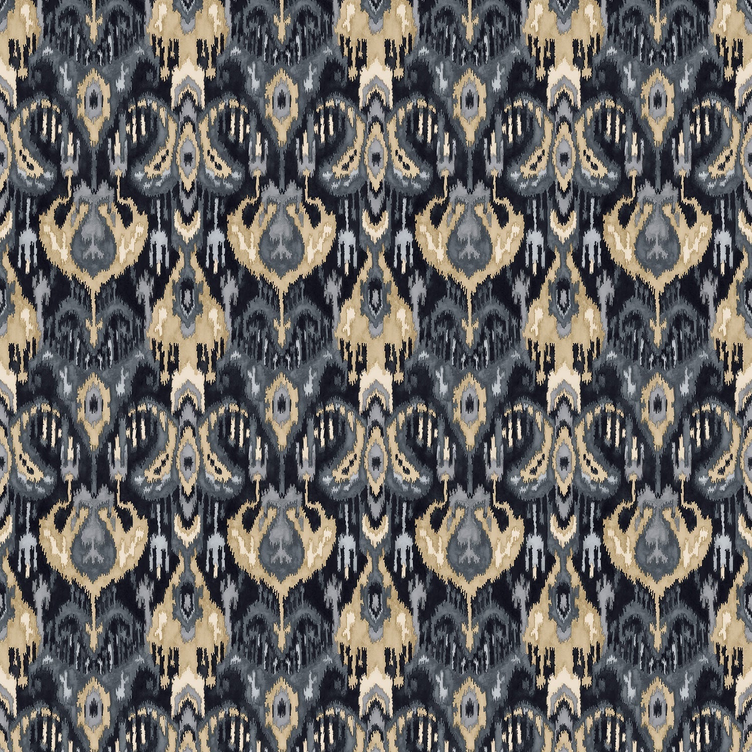 Linwood Bukhara Graphite FR Made to Measure Curtains
