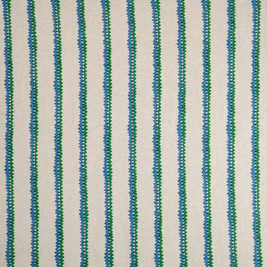 Linwood Zippy Blue-Green FR Made to Measure Roman Blinds