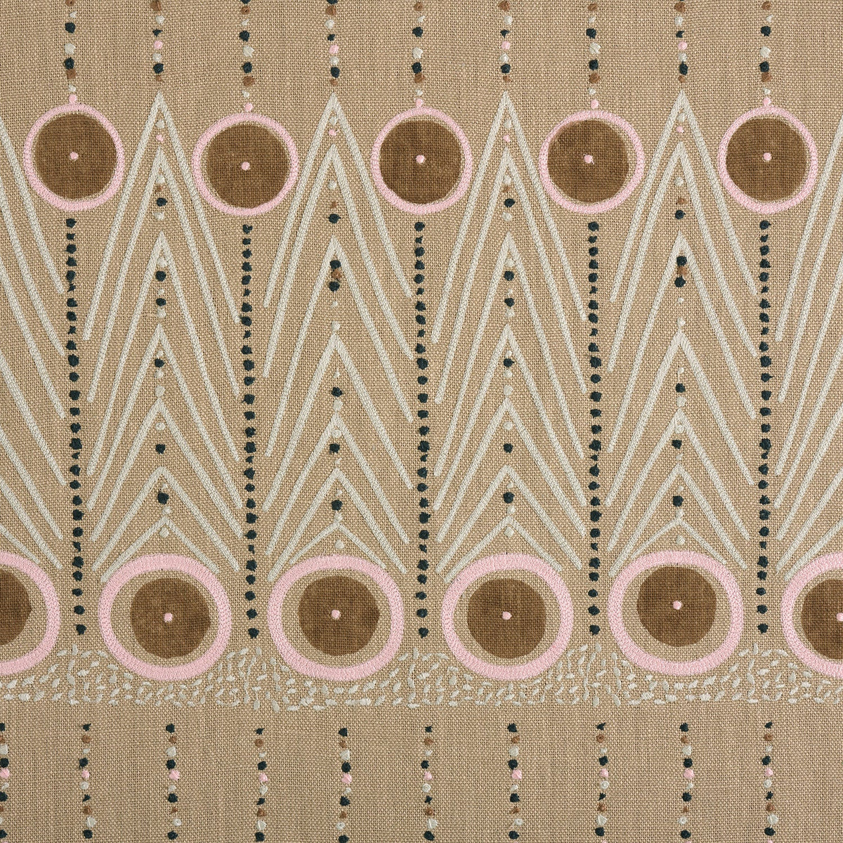 Linwood To The Point Embroidery Snow Peak Made to Measure Curtains