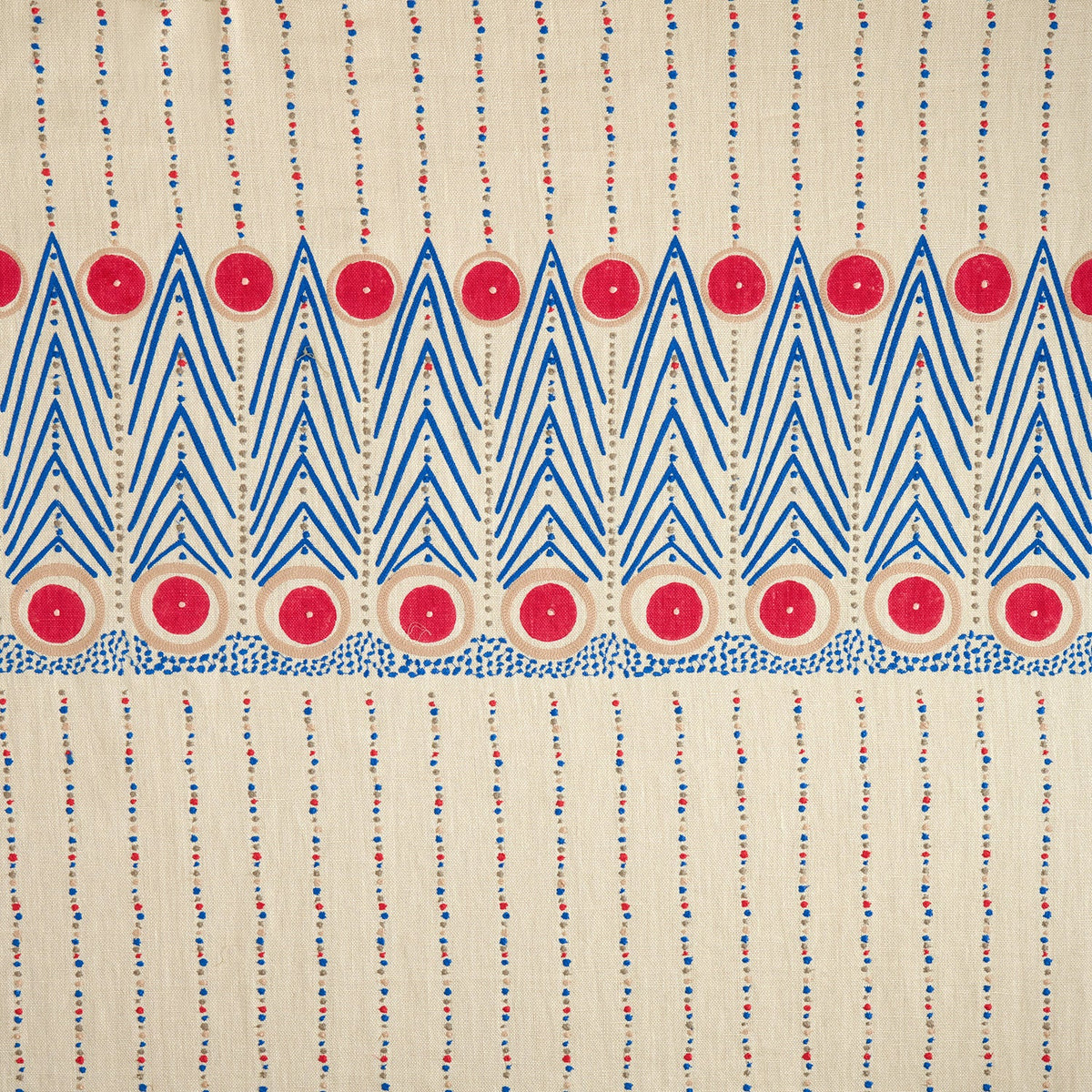 Linwood To The Point Embroidery Archery Made to Measure Roman Blinds