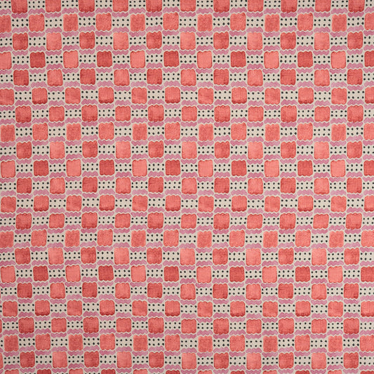 Linwood Ravioli Raspberry Ripple FR Made to Measure Roman Blinds