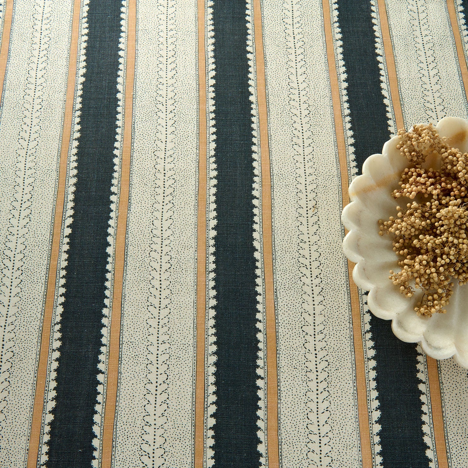 Linwood Dimity Charcoal Made to Measure Curtains