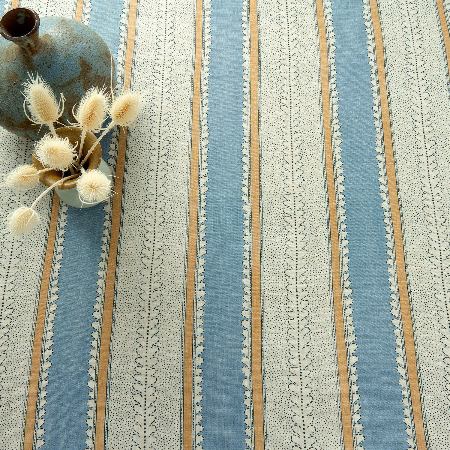 Linwood Dimity Powder Blue Made to Measure Curtains