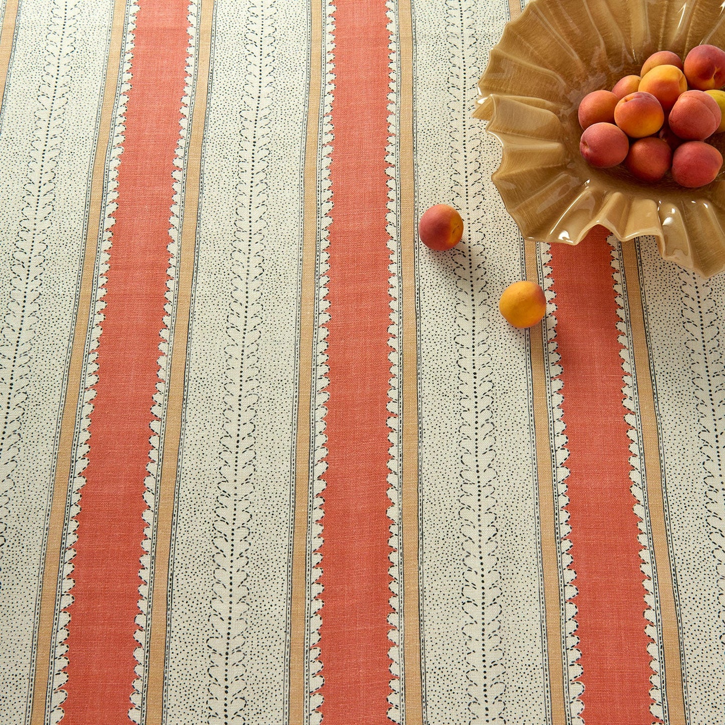 Linwood Dimity Soft Red Made to Measure Curtains