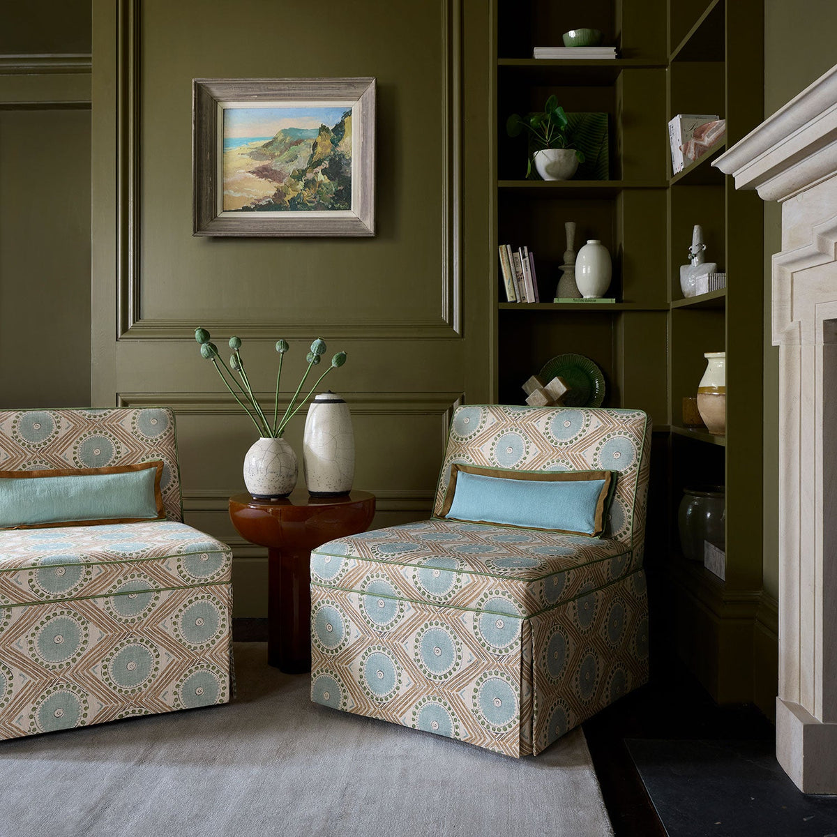 Linwood Kyoto Garden Peas FR Made to Measure Curtains