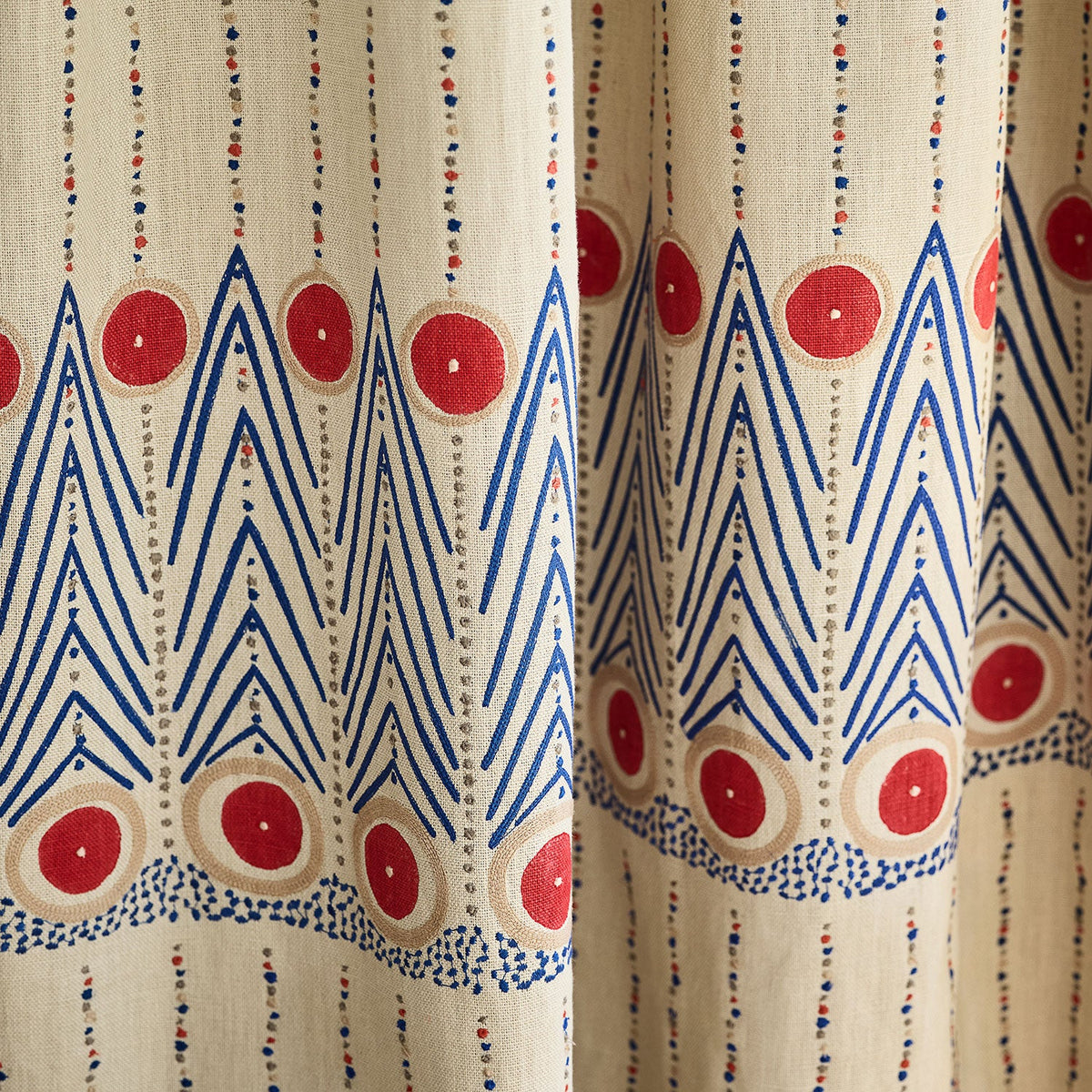 Linwood To The Point Embroidery Archery Made to Measure Curtains