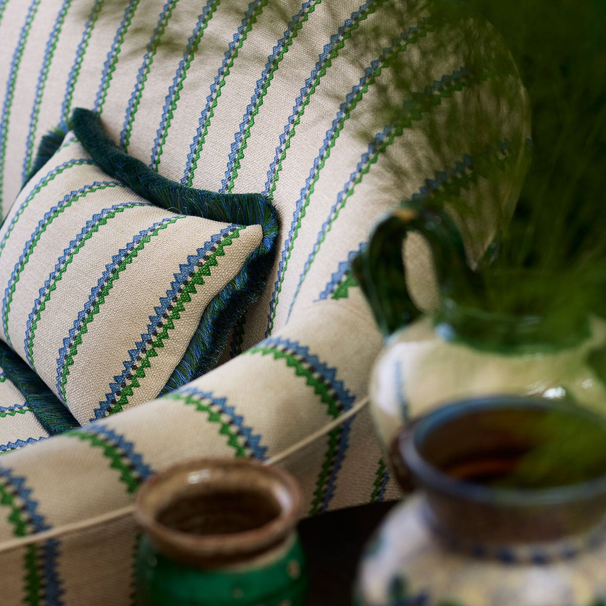 Linwood Zippy Blue-Green Made to Measure Curtains