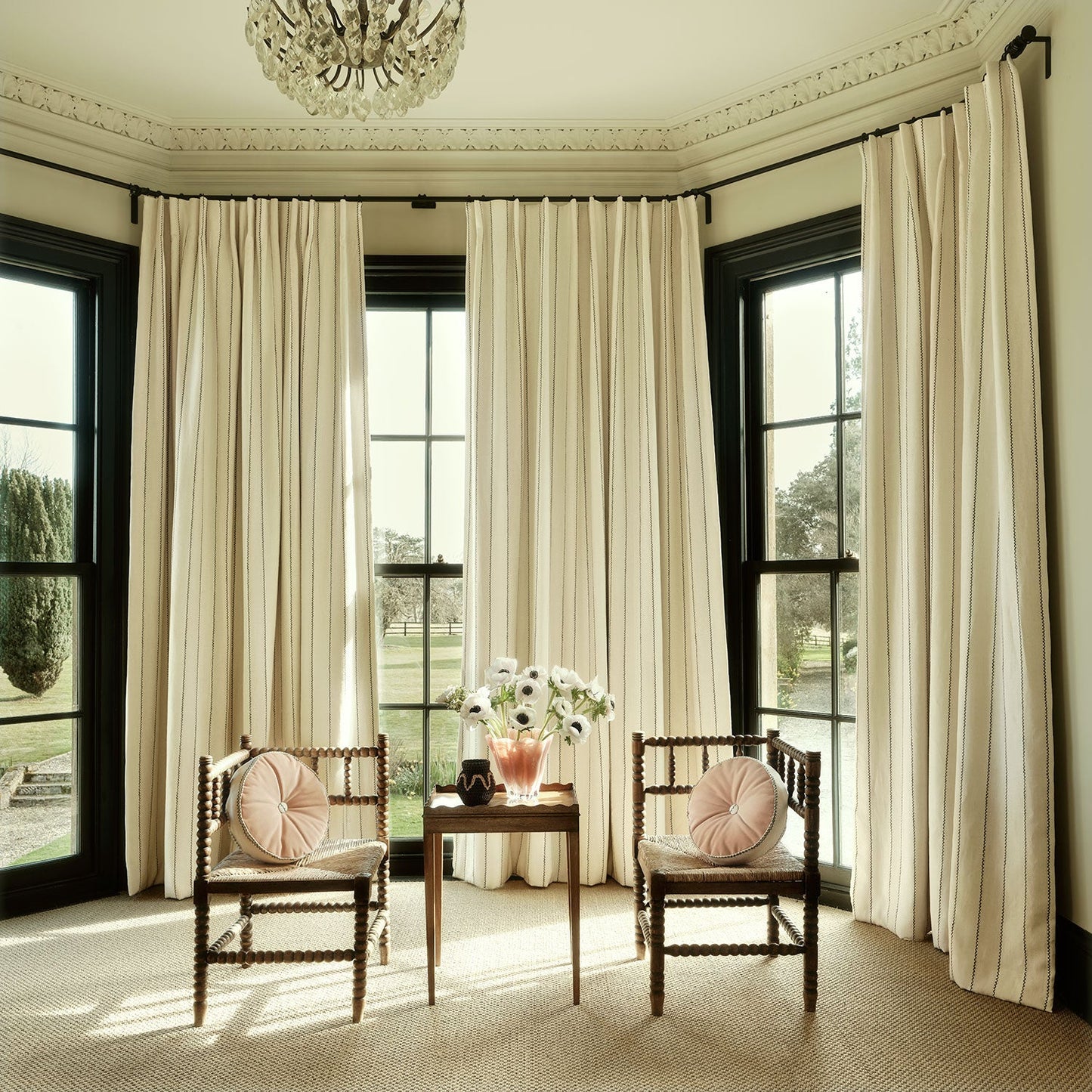 Linwood Lola Stripe Audrey FR Made to Measure Curtains