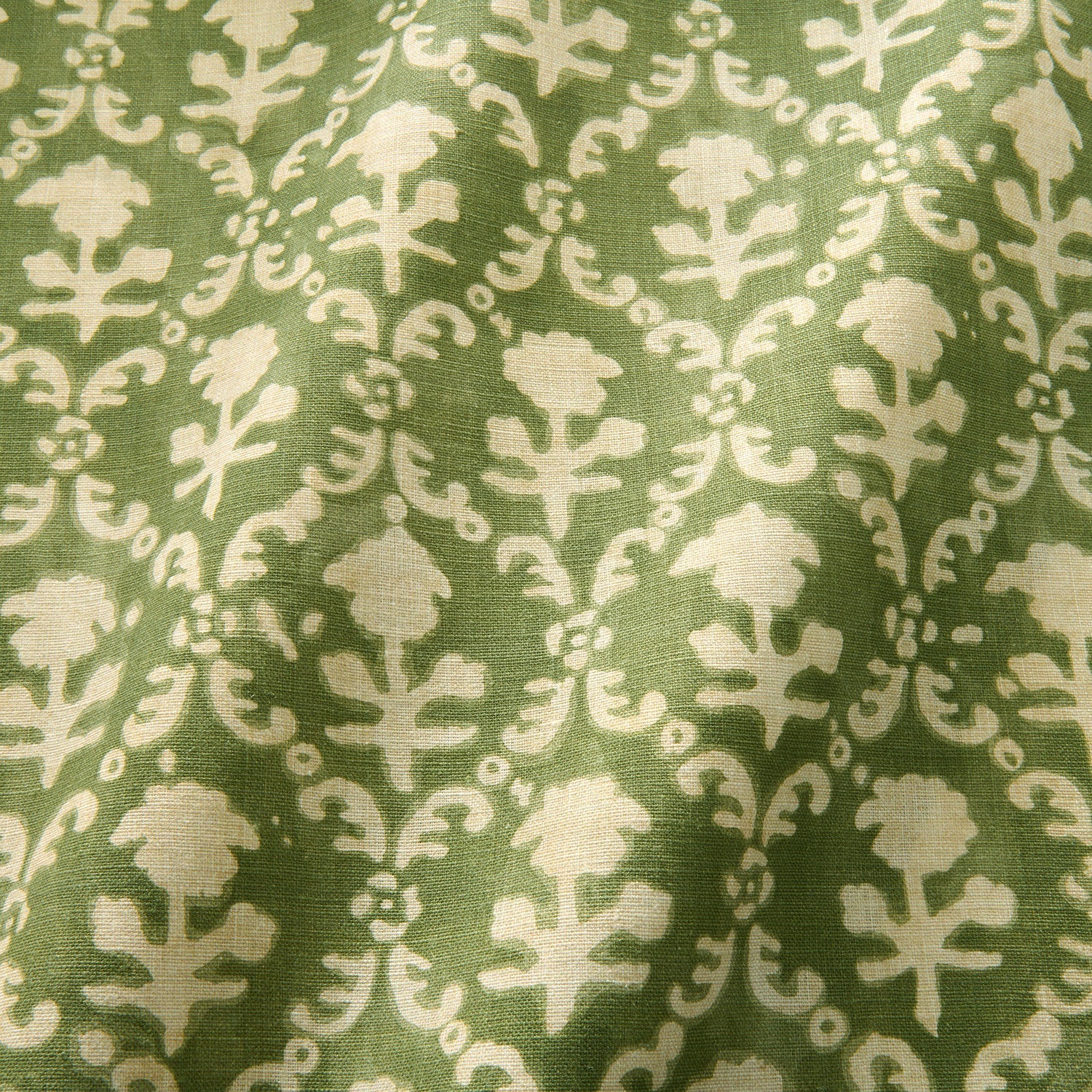 Linwood Hinako Olive FR Made to Measure Curtains