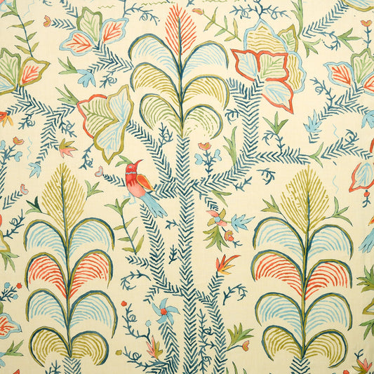 Linwood Songbird Linen Guava FR Made to Measure Curtains